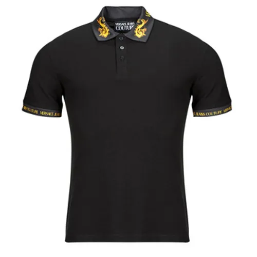 Versace Jeans Couture  76GAGT00  men's Polo shirt in Black