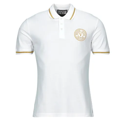 Versace Jeans Couture  76GAGT02  men's Polo shirt in White