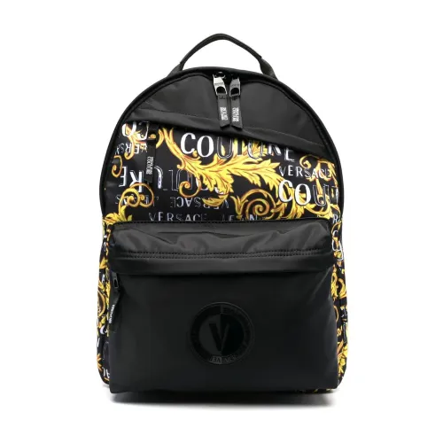 Versace Jeans Couture , Backpack ,Black male, Sizes: ONE SIZE