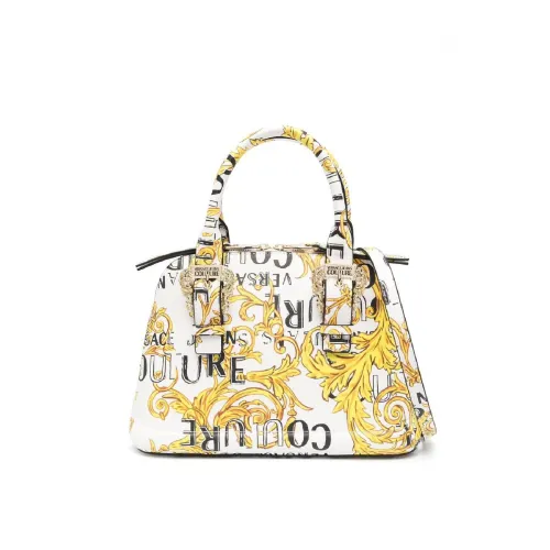 Versace Jeans Couture , Baroque Print Handbag for Women ,White female, Sizes: ONE SIZE