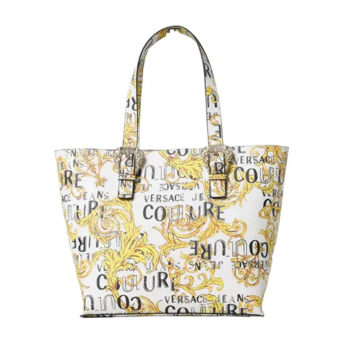 Versace Jeans Couture , Baroque Print Shopping Bag ,Multicolor female, Sizes: ONE SIZE