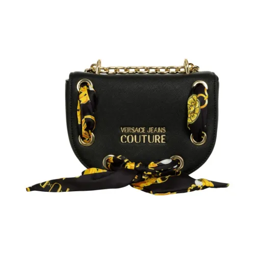 Versace Jeans Couture , Black Crossbody Bag with All Over Print ,Black female, Sizes: ONE SIZE