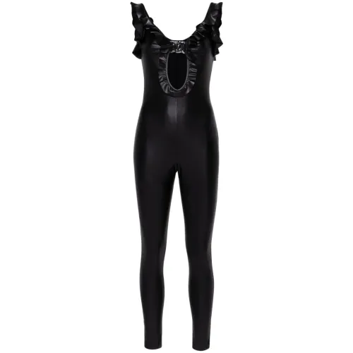 Versace Jeans Couture , Black Dresses with Lycra Light Shiny ,Black female, Sizes: