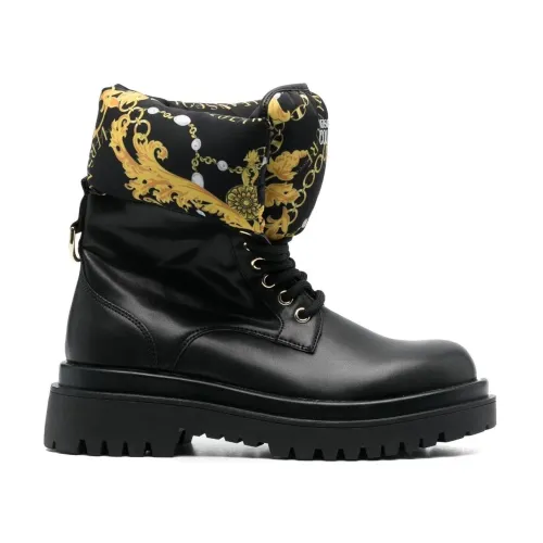 Versace Jeans Couture , Black Gold Drew Booties ,Multicolor female, Sizes: