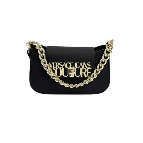 Versace Jeans Couture , Black Gondola Bag with Logo Lock ,Black female, Sizes: ONE SIZE