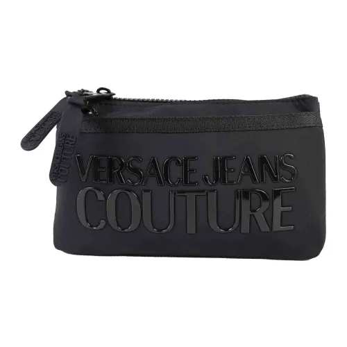 Versace Jeans Couture , Black Nylon Versace Marsupio Clutch ,Black female, Sizes: ONE SIZE