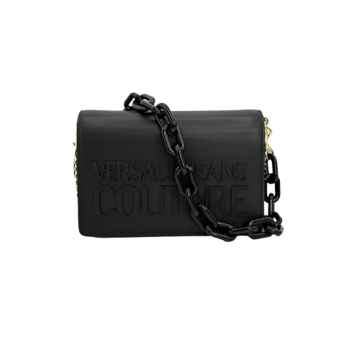 Versace Jeans Couture , Black Shoulder Bag with Brand Logo ,Black female, Sizes: ONE SIZE