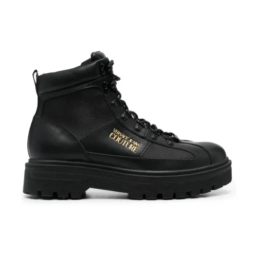 Versace Jeans Couture , Black Sneakers, Anfibi CV ,Black male, Sizes: