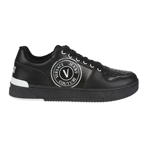 Versace Jeans Couture , Black Starlight SJ1 Sneakers ,Black male, Sizes: