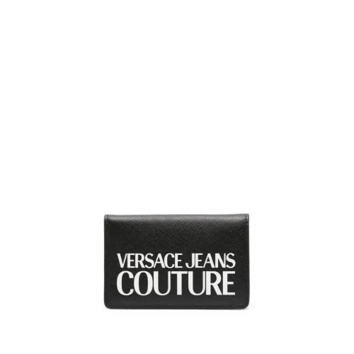 Versace Jeans Couture , Black Wallets - Stylish Design ,Black male, Sizes: ONE SIZE
