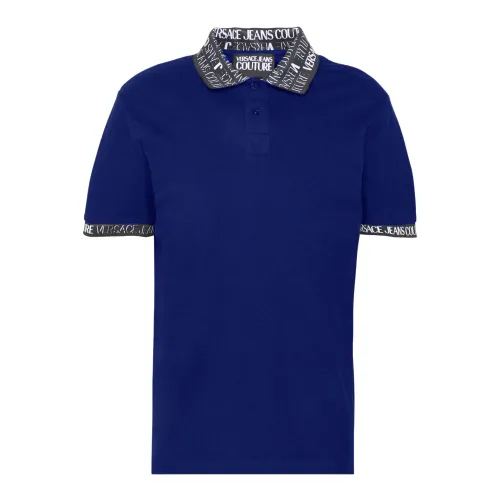 Versace Jeans Couture , Blue Polo Shirt ,Blue male, Sizes: