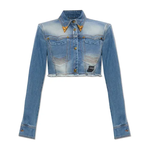 Versace Jeans Couture , Denim jacket ,Blue female, Sizes: