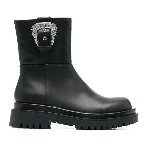 Versace Jeans Couture , Eco Leather Boots ,Black female, Sizes: