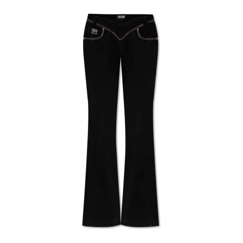 Versace Jeans Couture , Flared jeans ,Black female, Sizes: