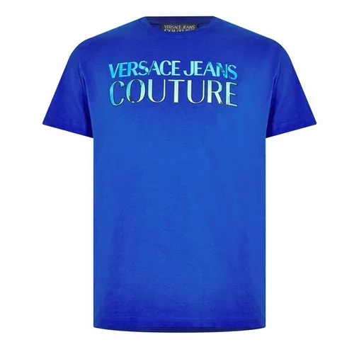 Versace Jeans Couture Foil Logo t Shirt - Blue