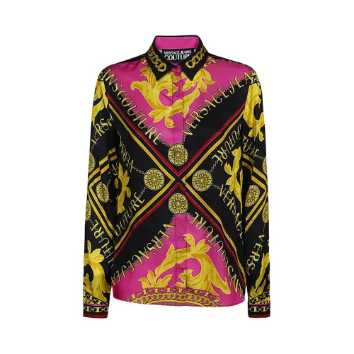 Versace Jeans Couture , Fucsia Shirts for Women ,Pink female, Sizes:
