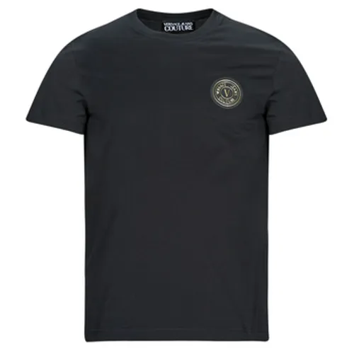 Versace Jeans Couture  GAHY01  men's T shirt in Black
