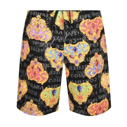 Versace Jeans Couture , Heart Couture Black Swimshorts ,Multicolor male, Sizes: