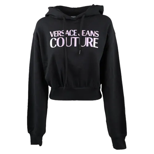Versace Jeans Couture , Hoodies ,Black female, Sizes: