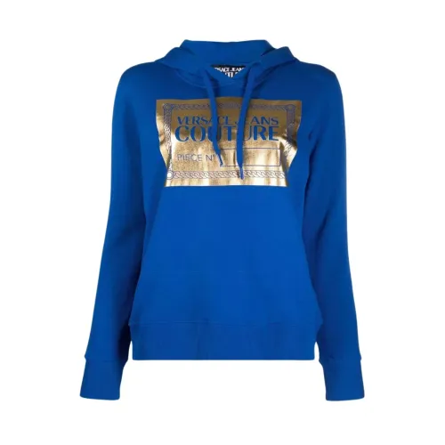 Versace Jeans Couture , Hoodies ,Blue female, Sizes: