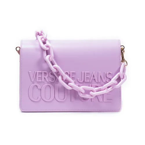 Versace Jeans Couture , Lilac Institutional Logo Sketch 1 Crossbody Bag ,Purple female, Sizes: ONE SIZE