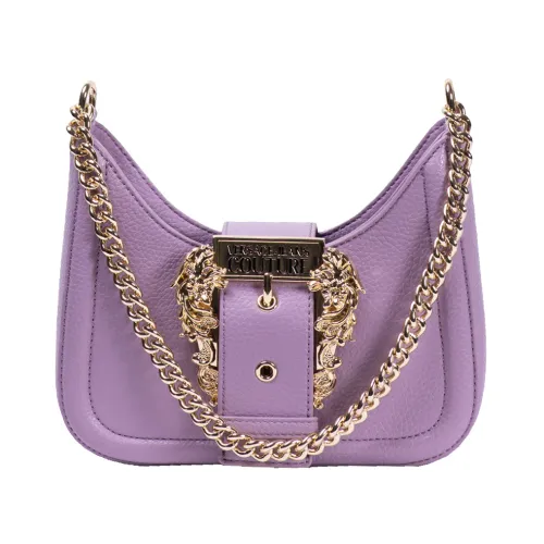 Versace Jeans Couture , Lilac Vegan Leather Hobo Bag ,Purple female, Sizes: ONE SIZE