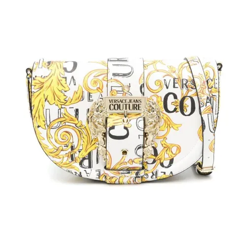 Versace Jeans Couture , Logo Couture Print Crossbody Bag ,White female, Sizes: ONE SIZE