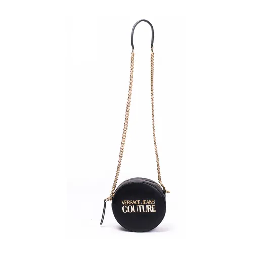 Versace Jeans Couture , Logo Lock Round Bag ,Black female, Sizes: ONE SIZE