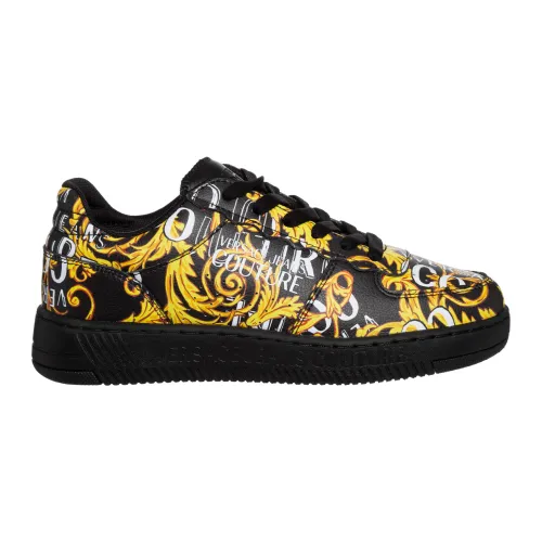 Versace Jeans Couture , Meyssa Logo Couture Sneakers ,Black female, Sizes: