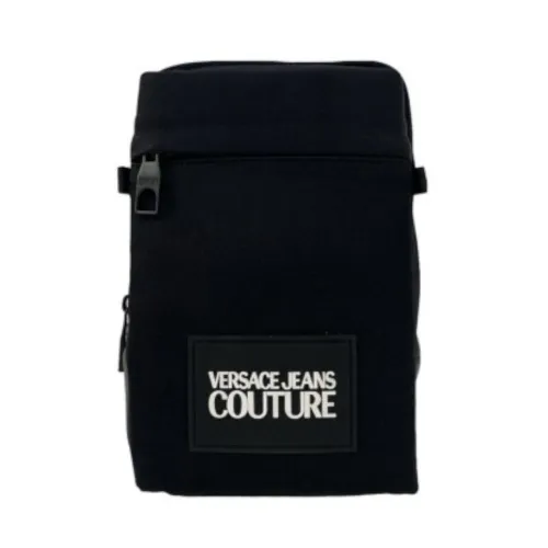 Versace Jeans Couture , Nero Monospalla Nylon Backpack ,Black male, Sizes: ONE SIZE
