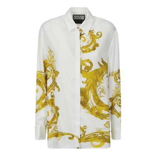 Versace Jeans Couture , Placed Shirts - 76Dp222 ,White female, Sizes: