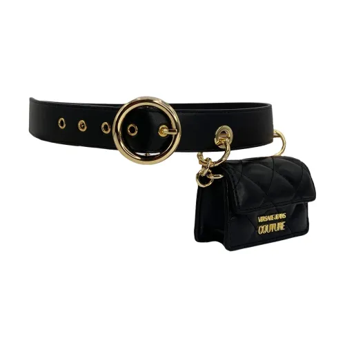 Versace Jeans Couture , Pocket Belt with Removable Mini Bag ,Black female, Sizes: