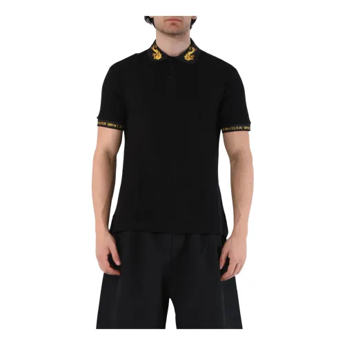Versace Jeans Couture , Polo Shirts ,Black male, Sizes: