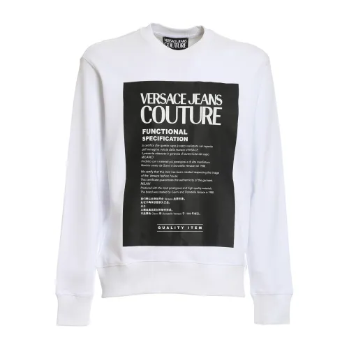 Versace Jeans Couture , Quality Sweater ,White male, Sizes: