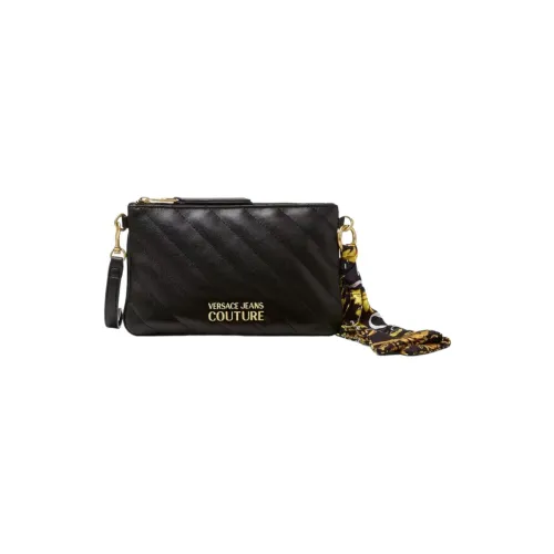 Versace Jeans Couture , Quilted Logo Pouch ,Black female, Sizes: ONE SIZE
