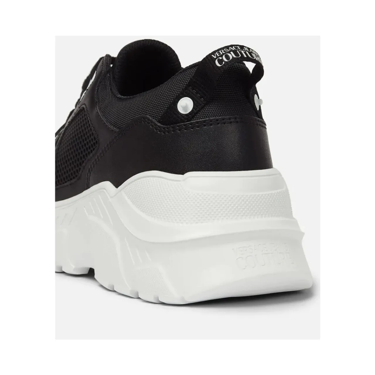 Versace Jeans Couture , Speedtrack Black White Sneakers ,Black male, Sizes: