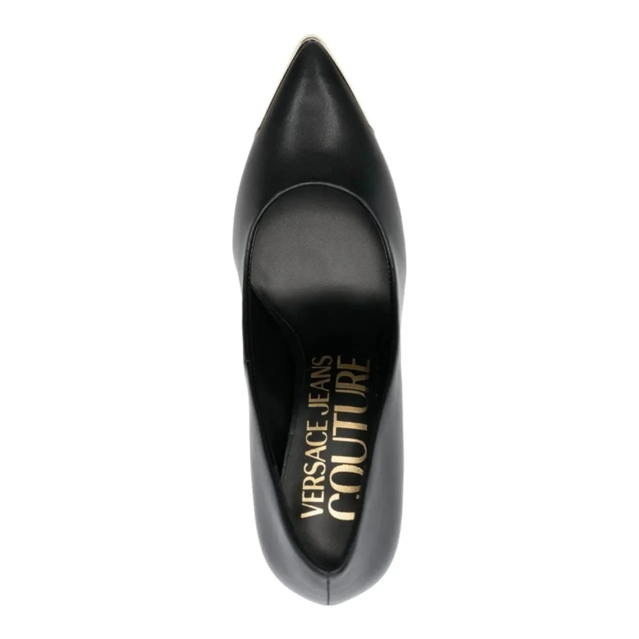 Versace Jeans Couture , Stunning Leather Blend Pumps ,Black female, Sizes: