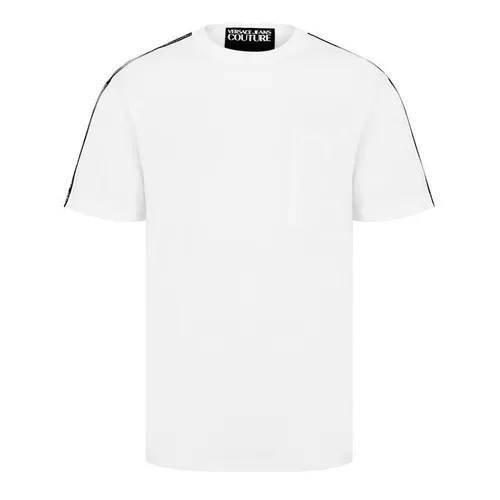 Versace Jeans Couture Tape Logo t Shirt - White