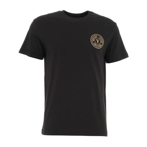 Versace Jeans Couture , Versace Jeans Couture T-shirts and Polos Black ,Black male, Sizes: