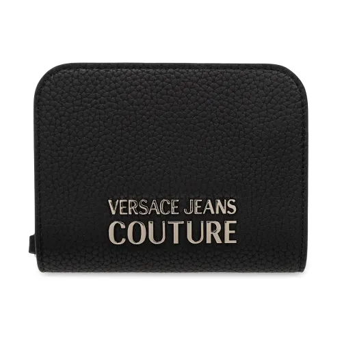 Versace Jeans Couture , Wallet with logo ,Black female, Sizes: ONE SIZE