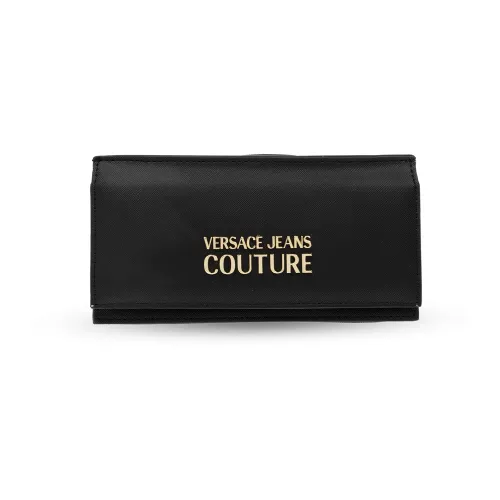 Versace Jeans Couture , Wallet with logo ,Black female, Sizes: ONE SIZE