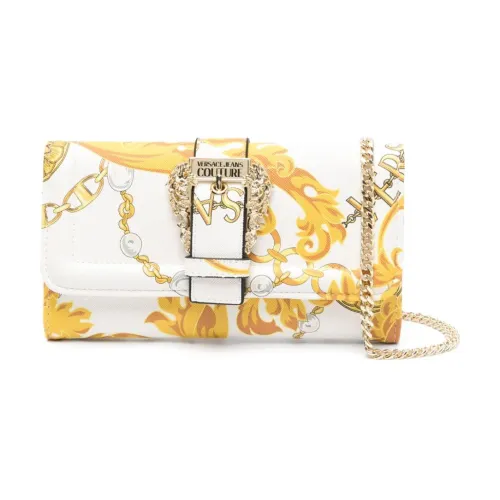 Versace Jeans Couture , Wallets Cardholders ,White female, Sizes: ONE SIZE