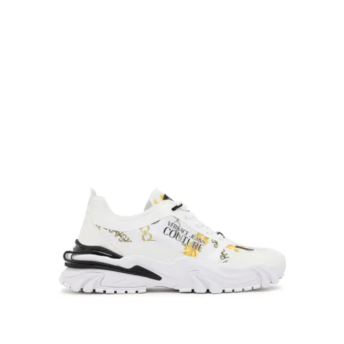 Versace Jeans Couture , White Sneakers for Men ,White male, Sizes: