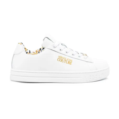 Versace Jeans Couture , Womens Shoes Sneakers White Ss24 ,White female, Sizes: