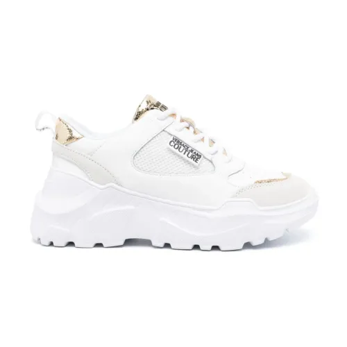 Versace Jeans Couture , Womens Shoes Sneakers White Ss24 ,White female, Sizes: