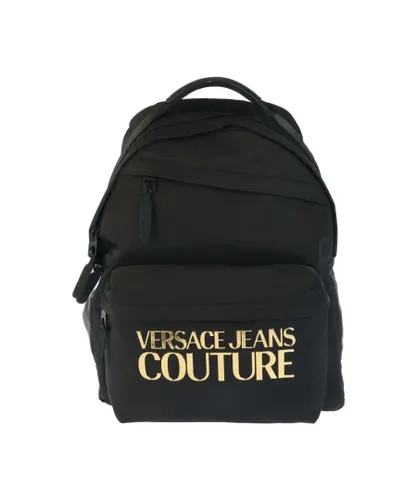 Versace Jeans Mens Accessories Couture Iconic Logo Back Pack in Black - One Size