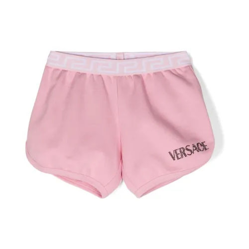 Versace , Kids Pink Sports Shorts ,Pink female, Sizes: