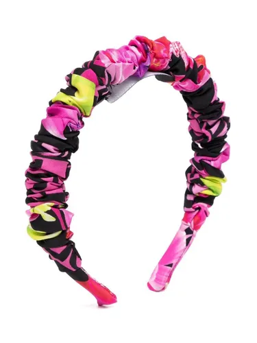 Versace Kids ruched hair band - Multicolour