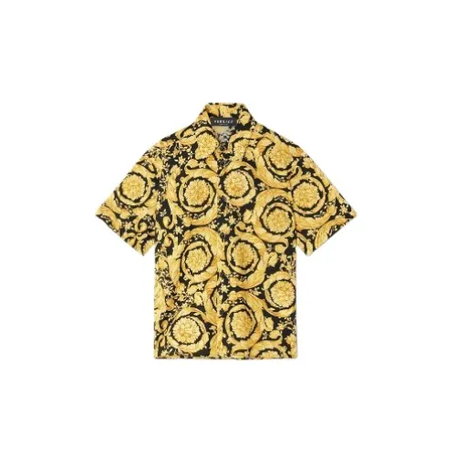 Versace , Kids Shirts Collection ,Yellow male, Sizes: