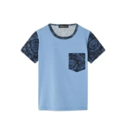 Versace , Kids T-shirts and Polos ,Blue male, Sizes: